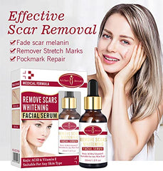 Aichun Beauty Scar Removal Facial Serum Pimples Stretch Marks Face Moisturizing Body Remove Scars Kojic Acid Vitamin E 30ml