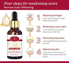 Aichun Beauty Scar Removal Facial Serum Pimples Stretch Marks Face Moisturizing Body Remove Scars Kojic Acid Vitamin E 30ml