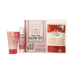 BNB Pink Glow Kit ( Toneup Facewash + Saffron Mask + Pink Glow Sunscreen) | U-Care