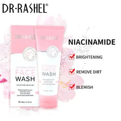 Dr Rashel Niacinamide Whitening Face Wash | Brightening Lightening Facial Clean, 100g