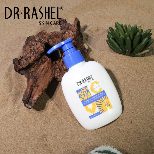 Dr Rashel Vitamin C Hyaluronic Acid Moisturizing Sunscreen Lotion Spf 90 – 180 Ml