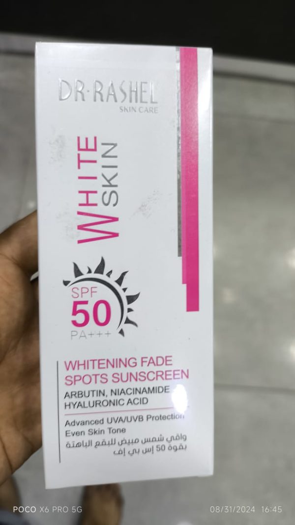 Dr Rashel Whitening Fade Spots Sunscreen Spf 50 – 50g