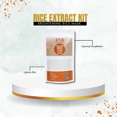 Bnb Whitening Rice Extract Bright & Glow Kit | Special Deal | U-Care