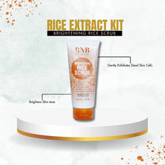 Bnb Whitening Rice Extract Bright & Glow Kit | Special Deal | U-Care